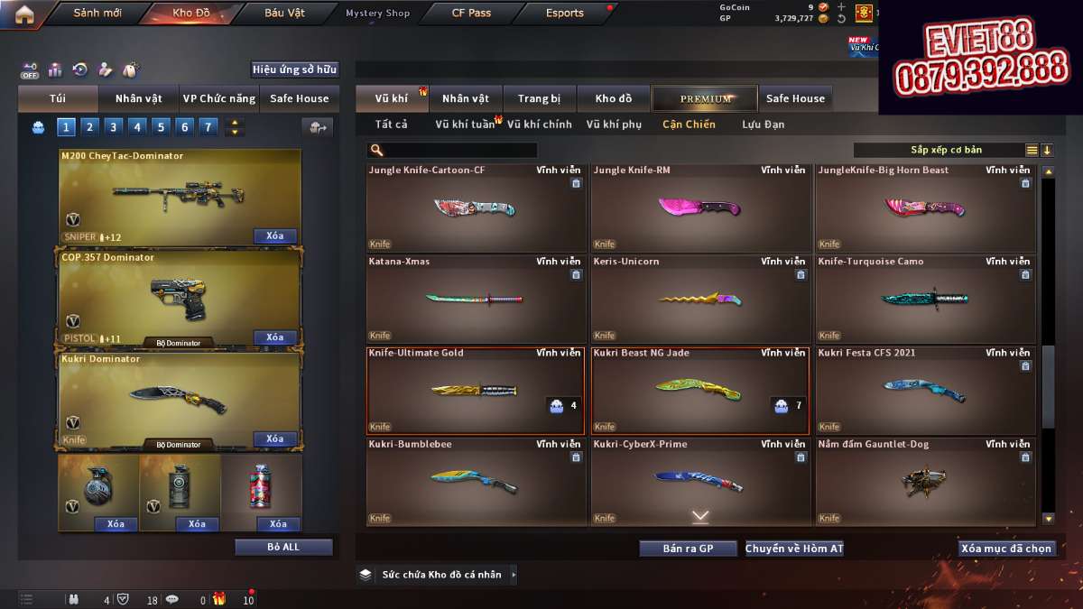 shop acc cf uy tin gia re
